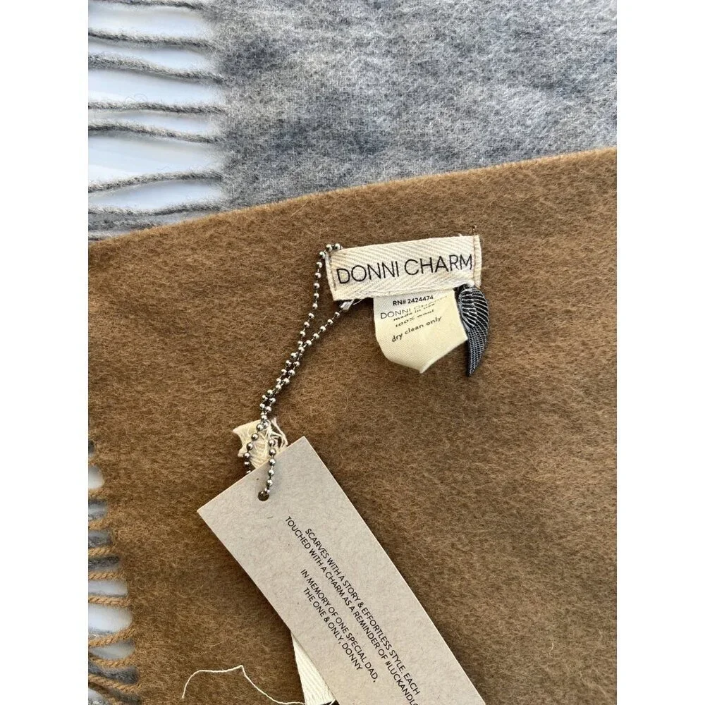 Donni Charm Women's Color Block Scarf One Size Natural Donni Mix Stylish Winter